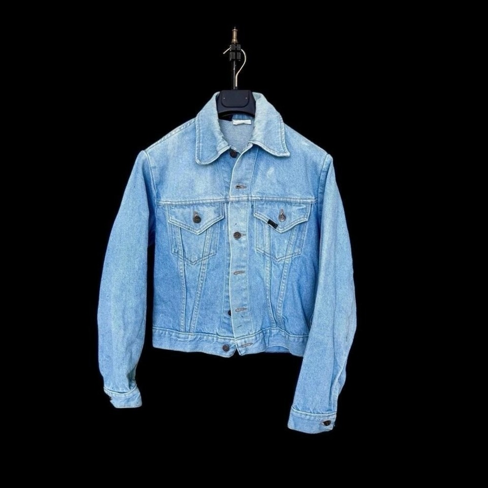 Roebuck & Co. Cotton Denim Jacket Small Vintage 60's Light Wash Rare